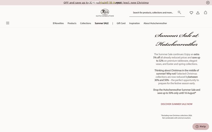 Screenshot of hutschenreuther.com