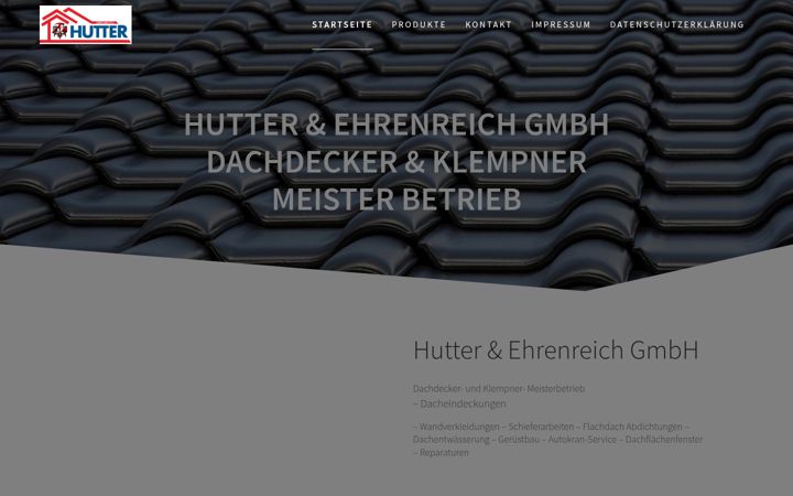Screenshot του hutter-dach.de