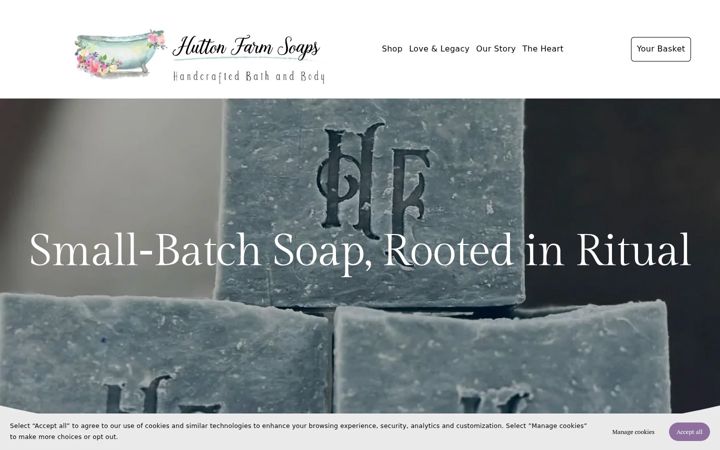 huttonfarmsoaps.com