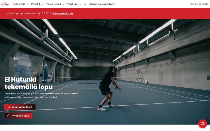 Screenshot of hutunki.fi