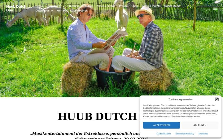 Screenshot of huubdutchduo.de