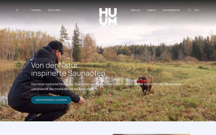 Screenshot of huum.de