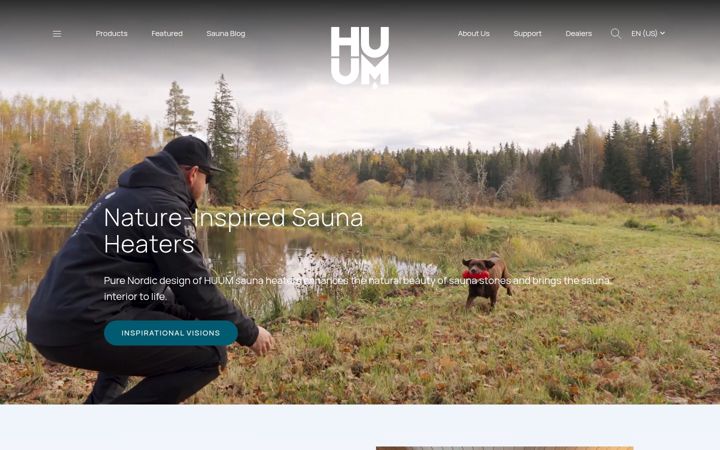 Screenshot of huumsauna.com