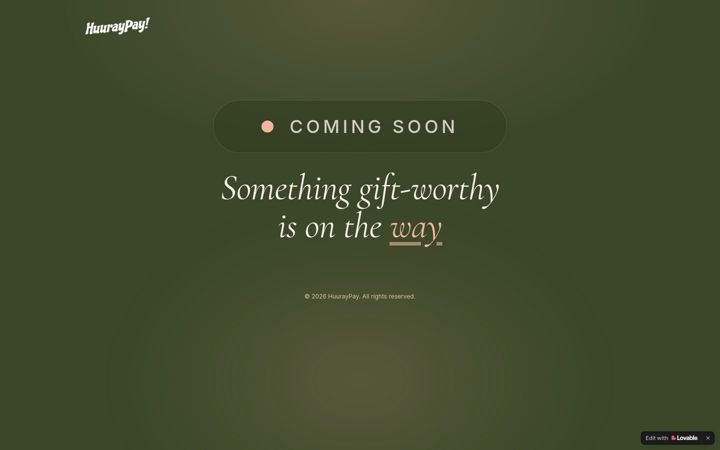 Screenshot of huuraypay.com