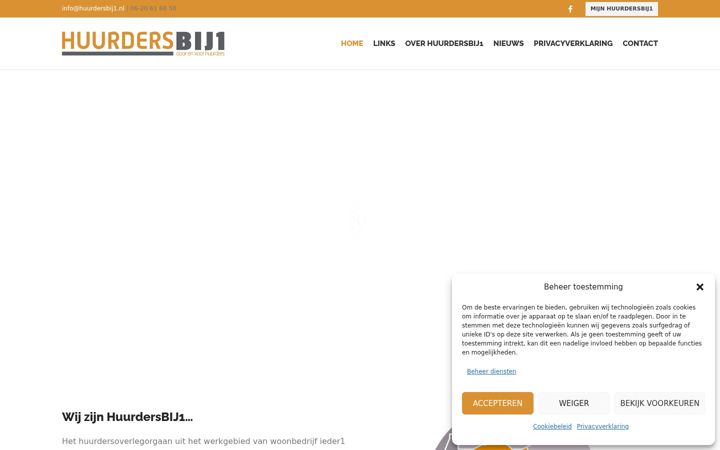 Screenshot of huurdersbij1.nl