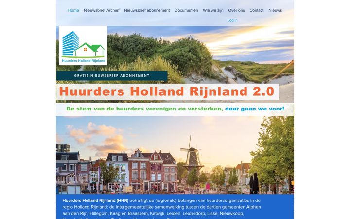 Screenshot of huurdershollandrijnland.nl
