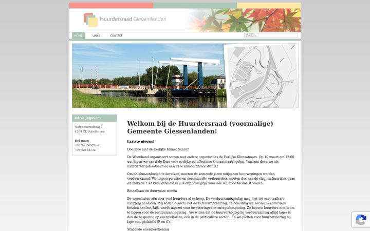 Screenshot of huurdersraad-giessenlanden.nl