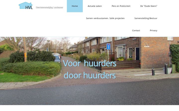 Screenshot of huurdersvereniging-landsmeer.nl