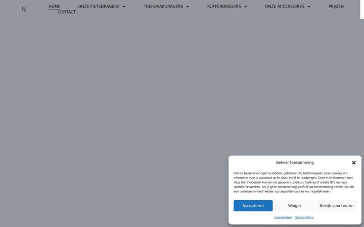 Screenshot of huureenfietsdrager.be