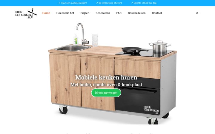 Screenshot of huureenkeuken.nl