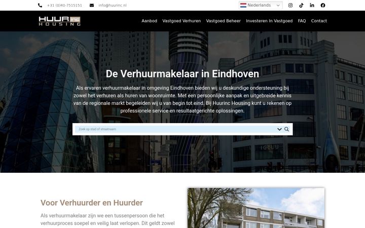 Screenshot of huurinc.nl