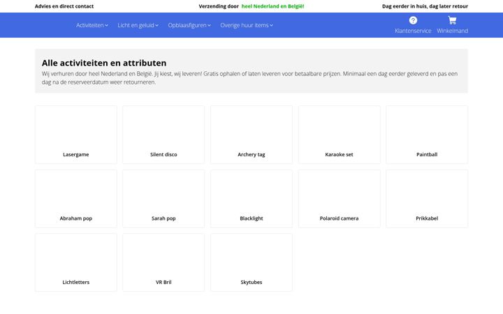 Skärmbild av huurnu.nl