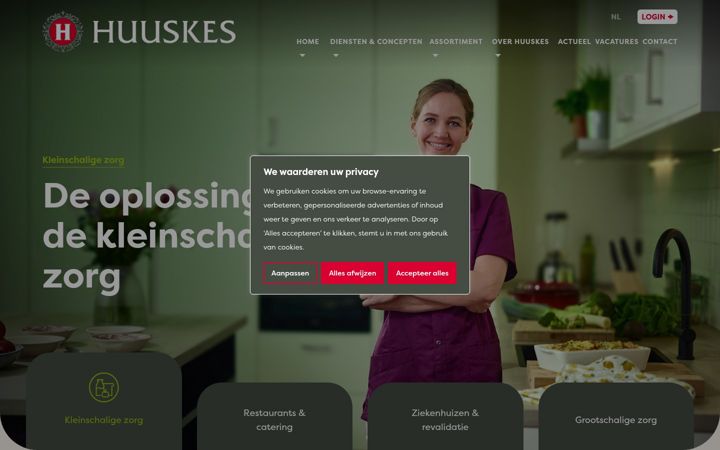 Screenshot of huuskes.nl