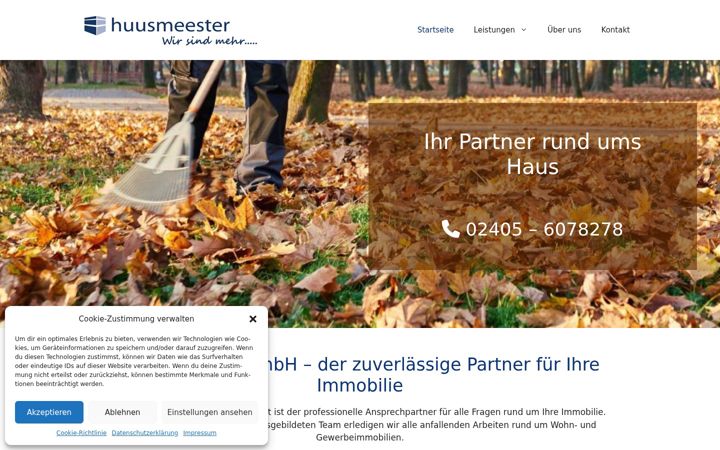 Screenshot of huusmeester.de