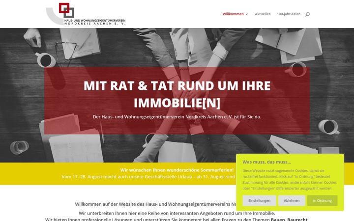 Ekraanipilt saidist huw-nordkreis.de