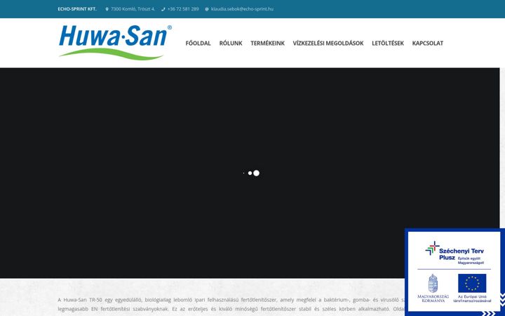 Screenshot of huwa-san.hu