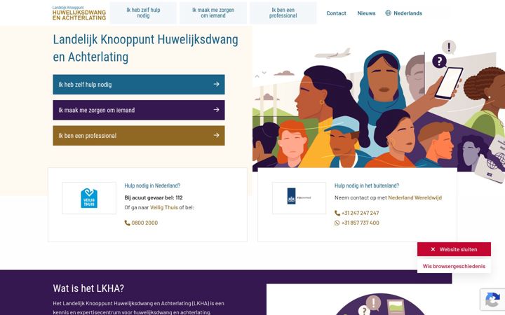 Screenshot of huwelijksdwangenachterlating.nl