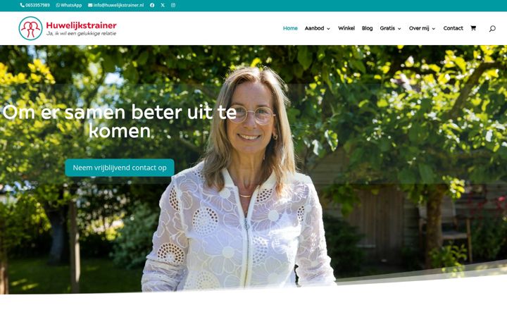 Snímek obrazovky huwelijkstrainer.nl