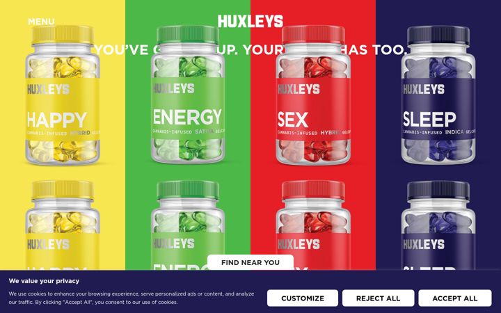 Screenshot of huxleysremedies.com