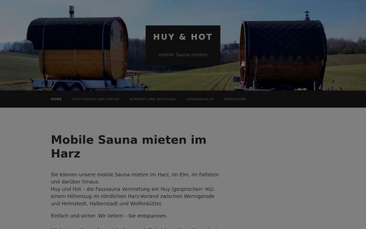 Ekraanipilt saidist huy-hot.de