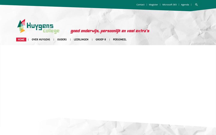 Screenshot stránky huygens.nl