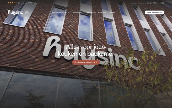 Screenshot of huysinc.nl