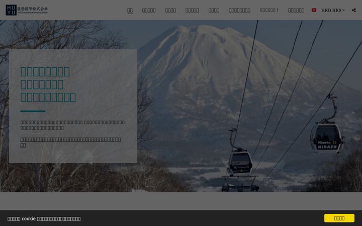 Screenshot of huyuinternational.com