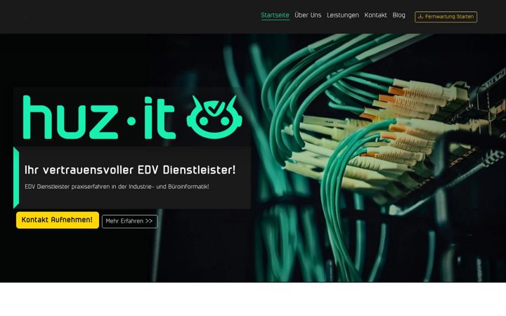 Screenshot of huzit.net