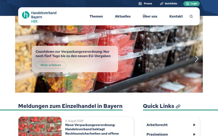 Screenshot of hv-bayern.de