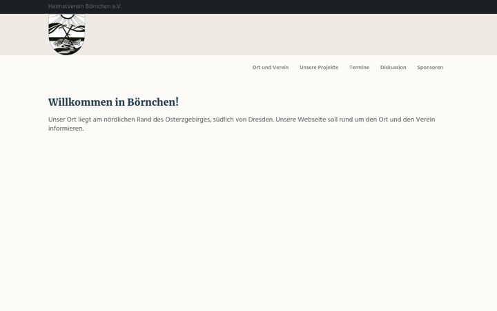 Screenshot of hv-boernchen.de