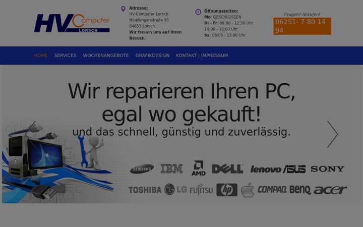 Screenshot of hv-computer.de