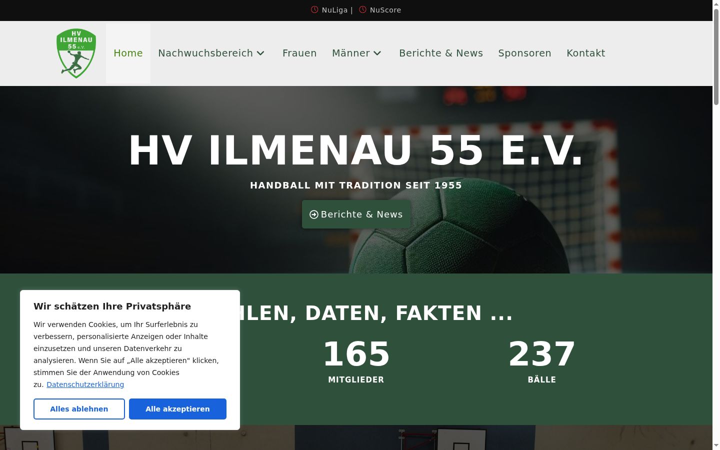 Screenshot tal-banner tal-kunsens muri qabel kwalunkwe interazzjoni