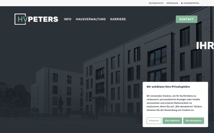 Screenshot of hv-peters.de