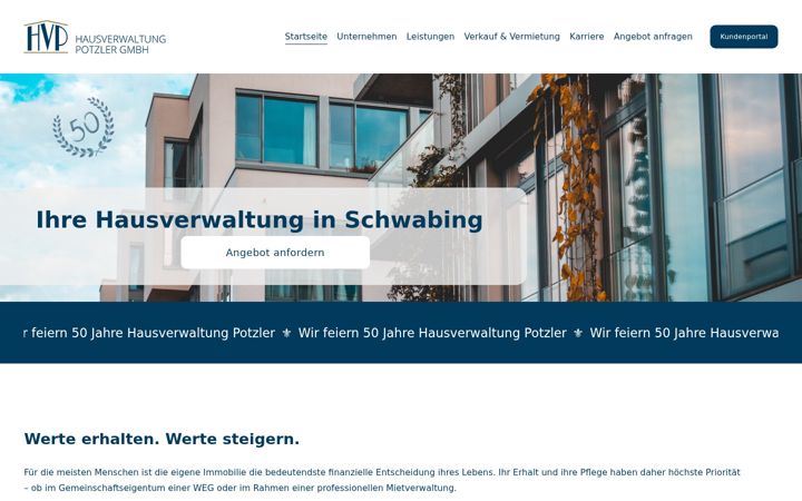 Screenshot ta' hv-potzler.de