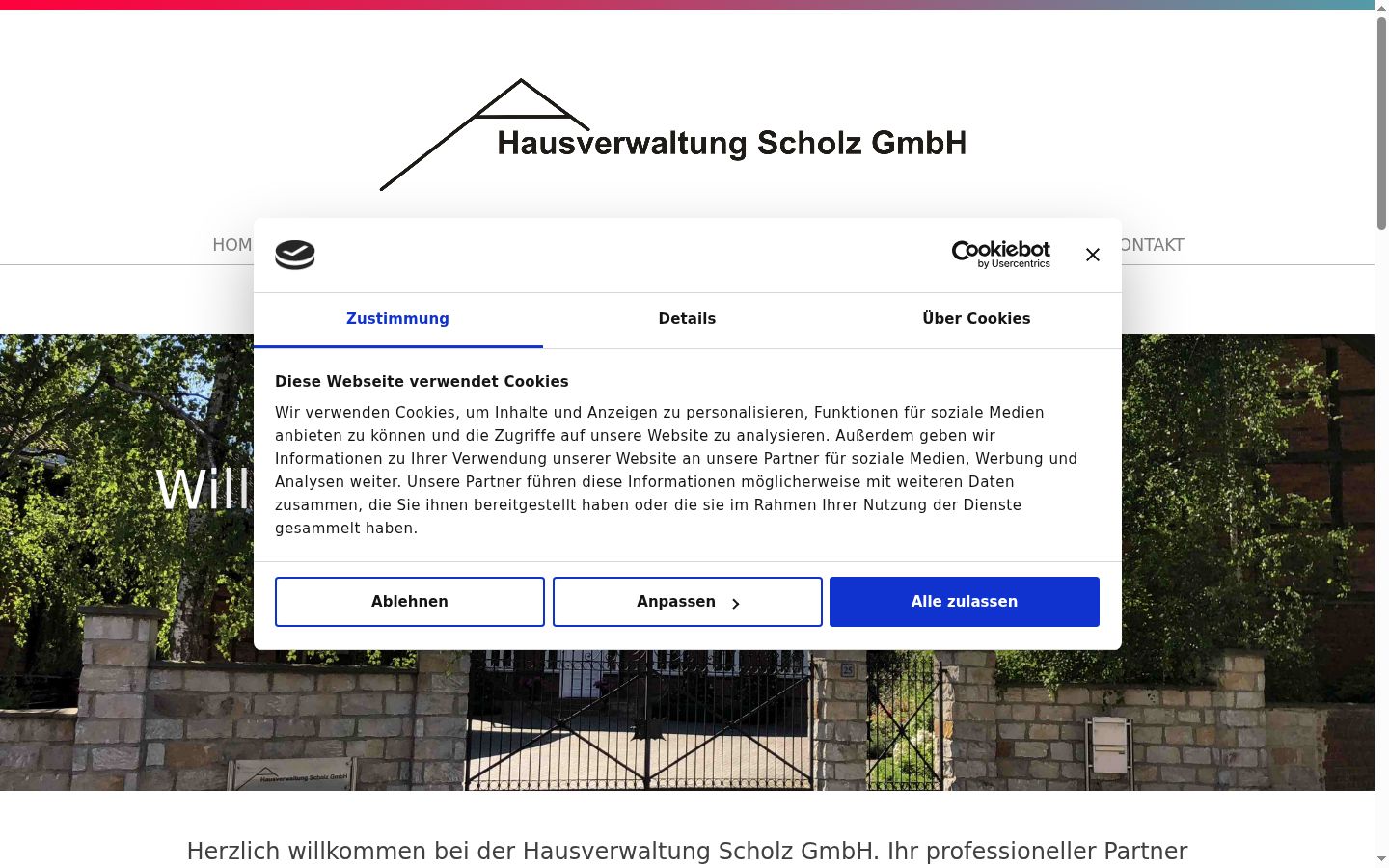 Screenshot tal-banner tal-kunsens muri qabel kwalunkwe interazzjoni