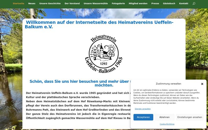 Screenshot ta' hv-ueffeln-balkum.de