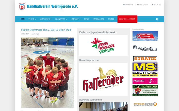 Screenshot of hv-wernigerode.de