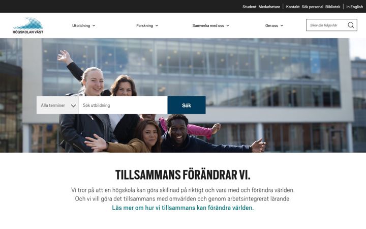 Screenshot of hv.se