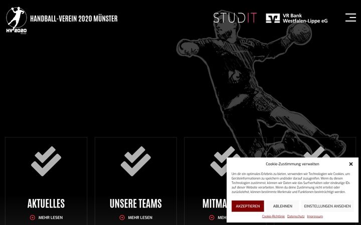 Screenshot of hv2020-muenster.de