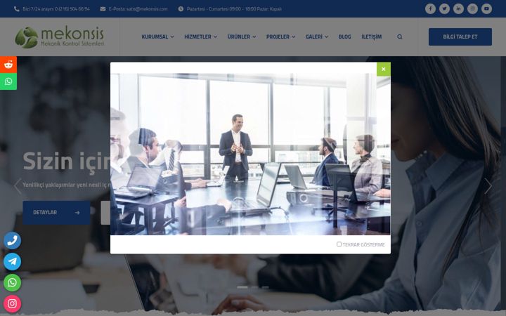 Screenshot of hvacotomasyon.com