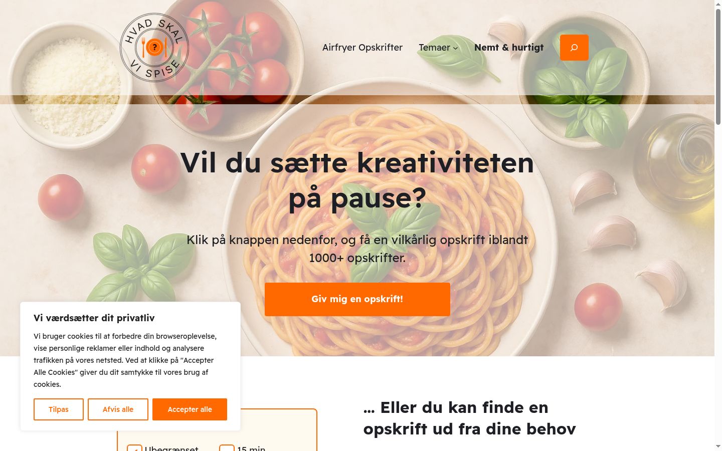 Screenshot tal-banner tal-kunsens muri qabel kwalunkwe interazzjoni