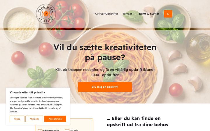 Screenshot of hvadskalvispise.dk
