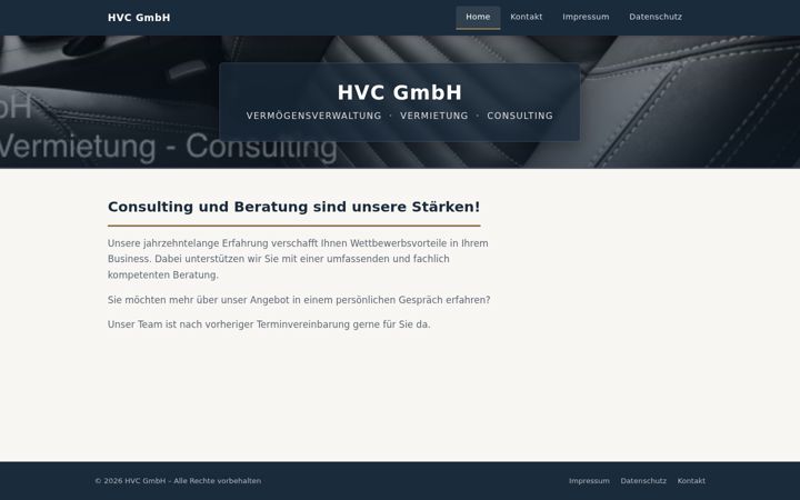 Screenshot of hvc-gmbh.at