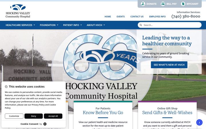 Screenshot of hvch.org