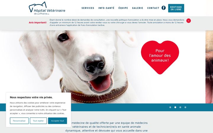 Screenshot of hvdelaprairie.com