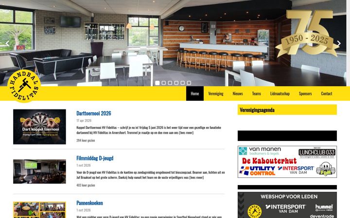 Screenshot of hvfidelitas.nl
