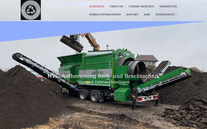 Screenshot of hvg-aufbereitung.com