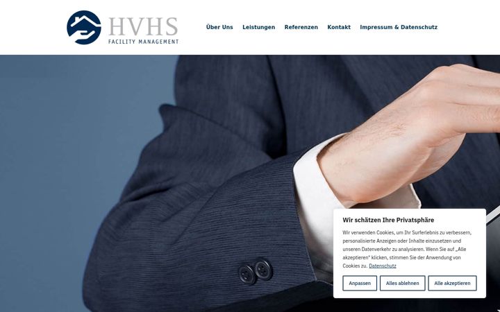 Screenshot of hvhs-gmbh.de