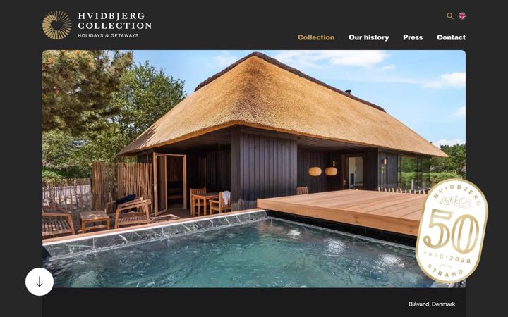 Screenshot of hvidbjergcollection.com