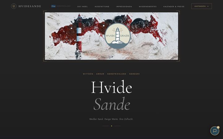Screenshot of hvidesande-amrum.de